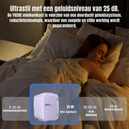DnA® Mini vriezer - Diepvries - Mini Koelkasten - 4L Mini Fridge - Paars - 28cm x 20cm x 29cm — thumbnail 7