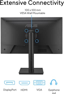 ASUS VA279QGSE - FHD Business Monitor - Stereo Speakers - Hoogte verstelbaar - 120hz - 1ms - 27 inch — thumbnail 2