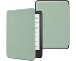 Hoes voor All-New Kindle 6 inch (11e Gen, 2024/2022) - Ultra Dun en Lichtgewicht PU Leer met Auto Slaap/Waak Functie - Agave Groen