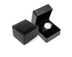 Horlogedoos - Unisex - Met afneembare horlogehouder - Individuele horlogeopbergdoos - Doos voor armbanden en sieraden - Gemaakt van PU-leer - Draagbare horlogestandaard - Geschikt voor polshorloges en smartwatches