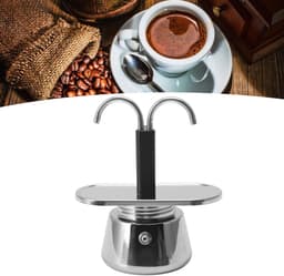 RVS Koffiezetapparaat voor 2 kopjes - Mini Moka Pot voor Italiaanse koffie - 100ML Express Moka Set — thumbnail 5