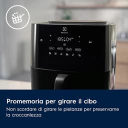 Luchtfriteuse met Stoom - Heteluchtoven Airfryer - Gezond Koken - 7 Liter Capaciteit - 35x27x33 cm - Zwart — thumbnail 3