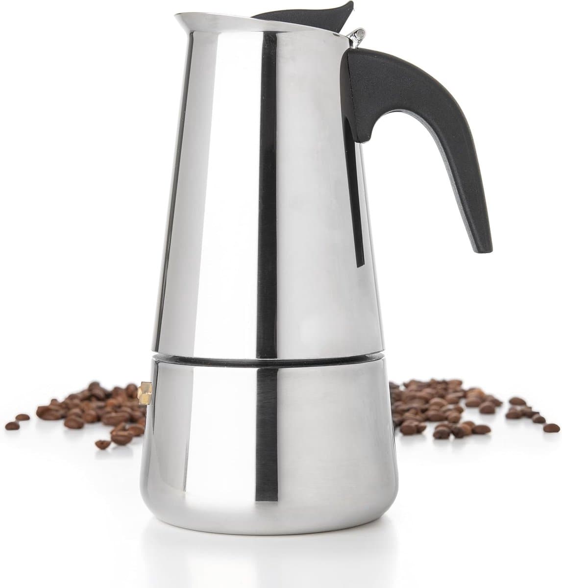100ml Roestvrijstalen Fornuis Moka Percolator - Espresso & Latte Koffiemachine, Duurzame Cafetiere voor Thuisgebruik — afbeelding 1