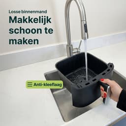 Vivid Green Airfryer 5L - Tot 4 Personen - PFAS-vrij - 12 Programma's - Digitaal Display — thumbnail 7