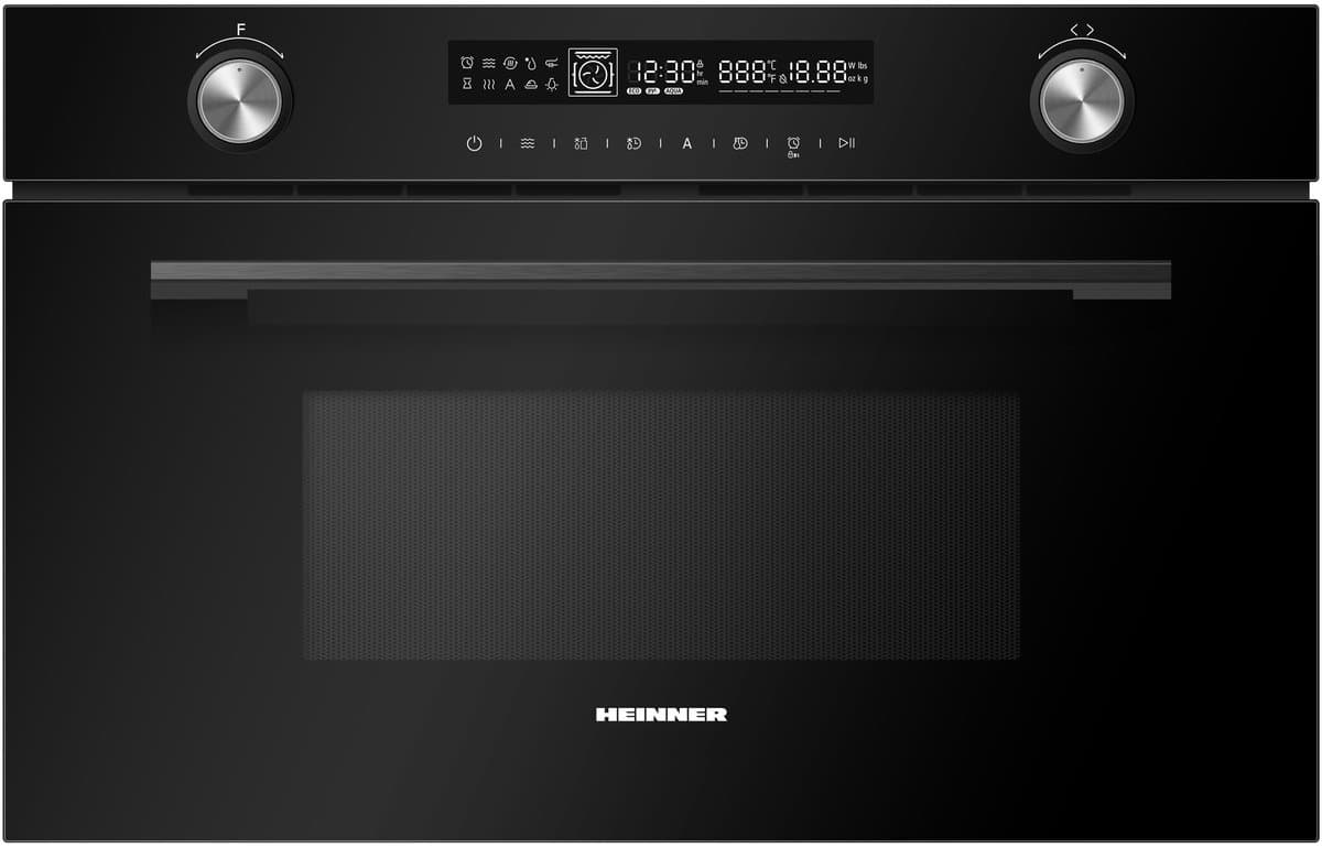 Heinner Inbouw Combimagnetron – Convectie – 25 L – 900 W – 1000 W Grill – 5 Vermogensniveaus – Touchbediening – Zwart — afbeelding 1