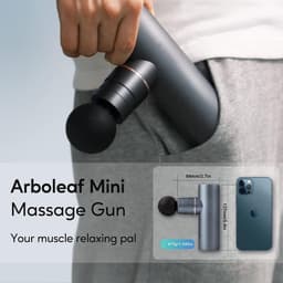 Mini Massagepistool voor Spierontspanning - 3200 OMW/MIN, Lichtgewicht en Draagbaar met 4 Opzetstukken — thumbnail 2