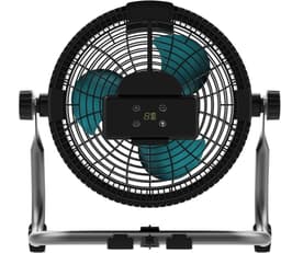 Industriële Vloerventilator - Krachtige Ventilator - Luchtcirculatie Binnen - 9 Snelheden Accu - 25.4 cm Diameter - Wit — thumbnail 1