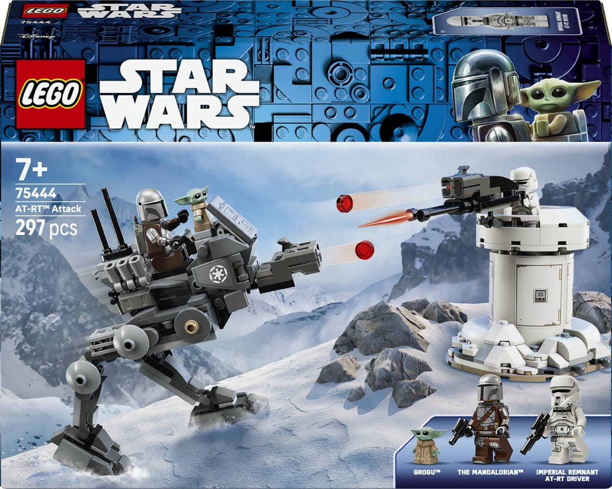 LEGO® Star Wars™ AT-RT™ Aanval - Bouwset met LEGO Minifiguur van De Mandalorian™ en Grogu™ - vanaf 7 jaar - 75444 — afbeelding 1