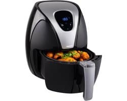 Heteluchtfriteuse met Digitaal Touchscreen - Instelbaar 80-200 Graden - 1500W - Zwart