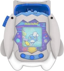 Allecto- Beschermhoesje Tamagotchi Paradise - schattig - siliconen - wit - cartoon - met sleutelhaak - leuk - compatibel - Beschermhoesje voor Tamagotchi Paradise, schattig, leuk, cartoon, siliconen, beschermhoes met sleutelhaak, wit. — thumbnail 1