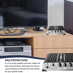 Mini Hifi Audio Versterker 2.1 Kanaals met Bluetooth en Subwoofer Uitgang Klasse D — thumbnail 4