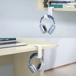 Allecto - Bureau Hoofdtelefoon Stand - Headset Hanger - PC Gaming - 360 Verstelbare Arm - Klem - Geschikt voor Gaming Headsets - Zwart Onder Bureau Hoofdtelefoon Stand Houder met Roterende Arm. — thumbnail 4