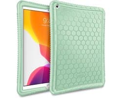 Schokbestendige Siliconen Hoes voor iPad 10.2 inch (2019 t/m 2021) - Antislip Beschermhoes Groen
