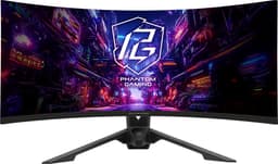 ASRock PGO34QRT3A - Gaming Monitor 34'' - VA - 3440 x 1440 WQHD - Gebogen (1500R) - 180 Hz - 1 ms - 500 cd/m² - 4000:1 - zwart — thumbnail 1