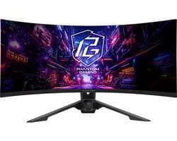 ASRock PGO34QRT3A - Gaming Monitor 34'' - VA - 3440 x 1440 WQHD - Gebogen (1500R) - 180 Hz - 1 ms - 500 cd/m² - 4000:1 - zwart