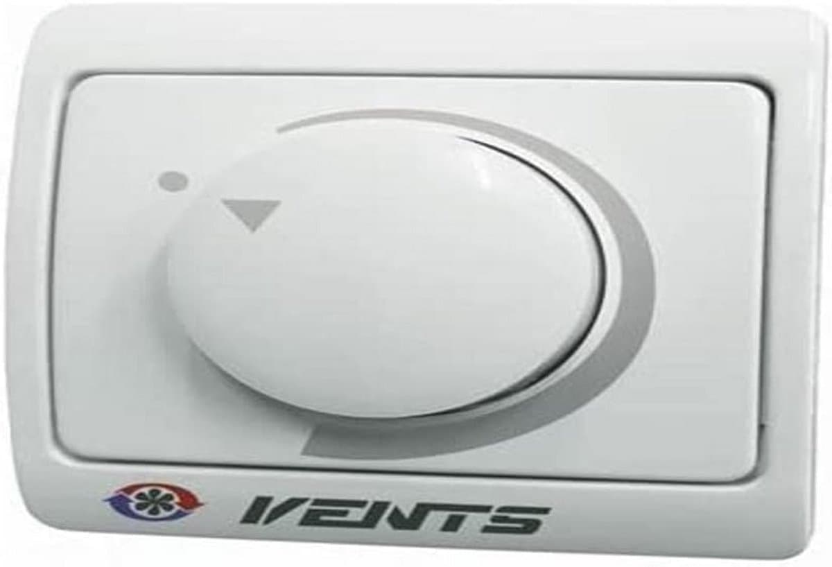 Traploze Toerentalregelaar Dimmer voor Ventilator Opbouw Inbouw Wit — afbeelding 1