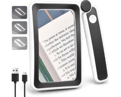 Oplaadbaar Handheld Vergrootglas met LED Licht voor Lezen