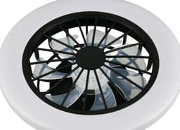 REALITY ROTSUND - Ventilator - Zwart mat - incl. 1x SMD 22 W - Afstandsbediening - Geintegreerde dimmer - Traploos instelbare lichtkleur - 5 snelheidsniveaus - Geheugenfunctie via de afstandsbediening - Zomer- en wintermodus — thumbnail 3