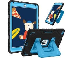 Schokbestendige Beschermhoes met Standaard voor iPad 9.7 inch (2018/2017) en iPad Air 2 - Kinderproof & Robuust