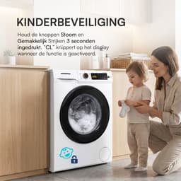 Heinner HWM-VT2104IVKA+++ Wasmachine 10 kg – 14 Programma’s Met Anti-Kreuk – 1400 tpm – Inverter Motor – Energieklasse A – Balance Control-systeem – Wit – 5 Jaar Garantie — thumbnail 8