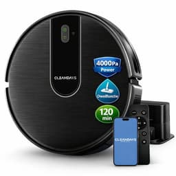 CleanDays D3-300MAX Robotstofzuiger incl. extra accessoires | 4000Pa | Voor harde vloeren | 120 min | Laadstation — thumbnail 1