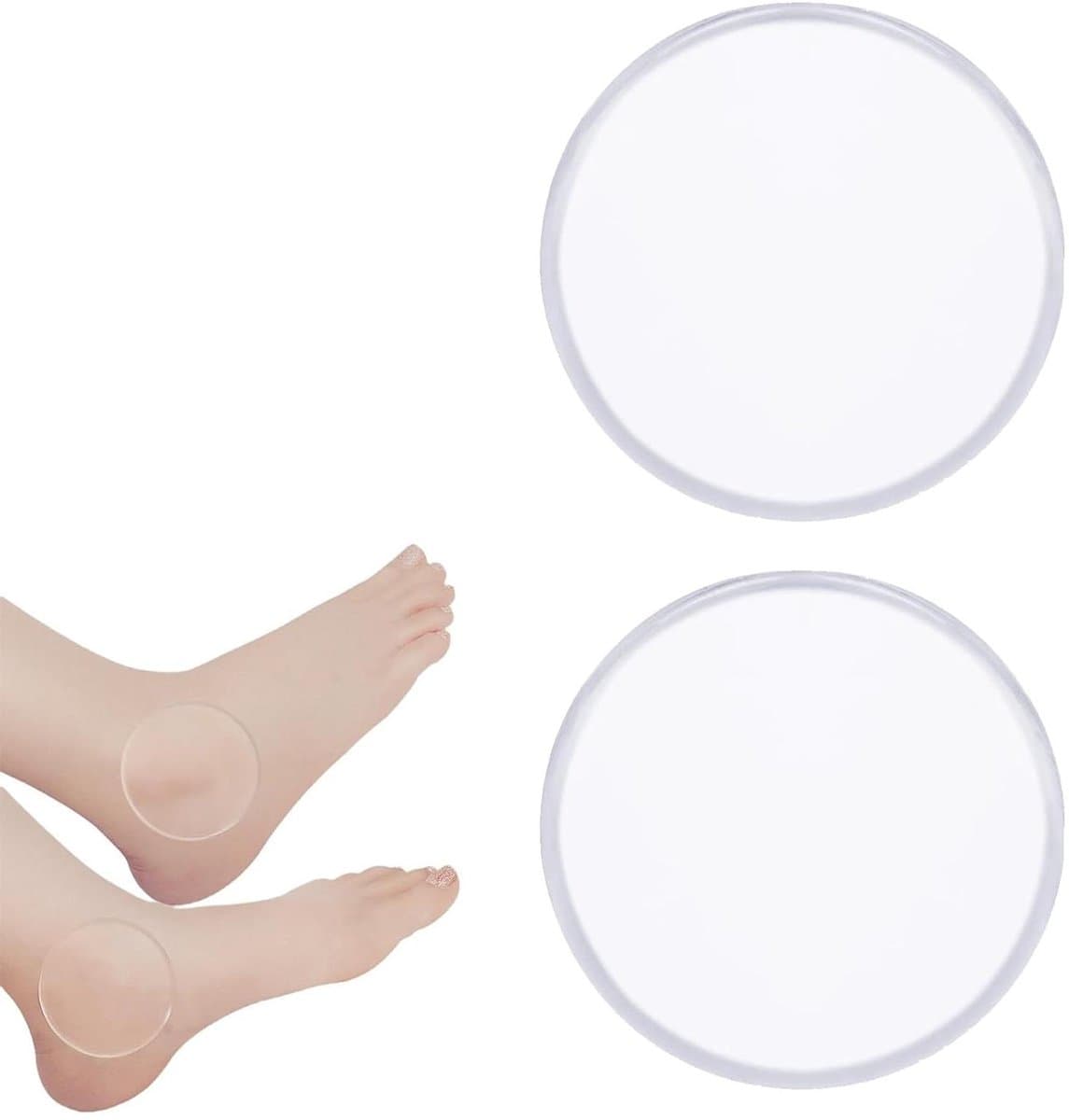 Brenzoos - Enkel Gelkussen - Waterdichte Enkelgelpads voor Sport - Siliconen Beschermkussen - Anti-slijtage - Set van 2 Stuks — afbeelding 1