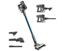 Draadloze 2-in-1 verticale stofzuiger - Lichtgewicht en krachtig, 150W, LED borstel, 40 minuten batterijduur, ideaal voor vloeren, tapijten en dierenharen