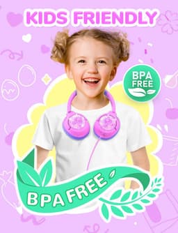 Koptelefoon kinderen met draad - Kinderkoptelefoon - Bedrade hoofdtelefoon - Veilig volume - School - Tablet - Laptop - Reizen - Muziek luisteren — thumbnail 2