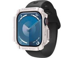 Spigen Rugged Armor Hoesje Geschikt voor Apple Watch 10 42MM - Bumper Case Beige