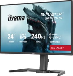 iiyama G-Master GB2471HS-B1 Red Eagle - 24 inch - Full HD - IPS - 240 Hz - Verstelbaar - G-Sync compatible — thumbnail 5