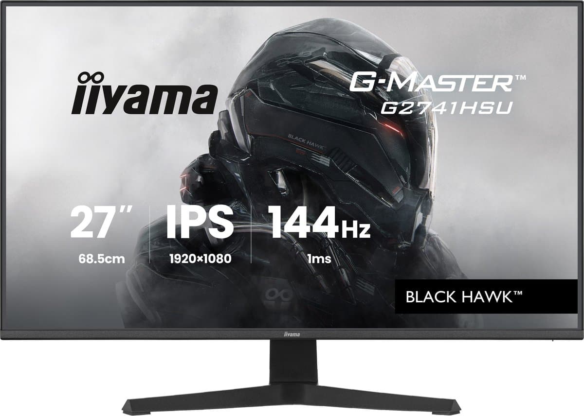 iiyama G-Master G2741HSU-B1 Black Hawk - 27 inch - Full HD - IPS - 144 Hz — afbeelding 1