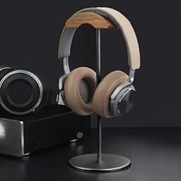 Houten Hoofdtelefoonstandaard voor Bureau - Hoofdtelefoonhouder voor Gaming en Thuisgebruik — thumbnail 2