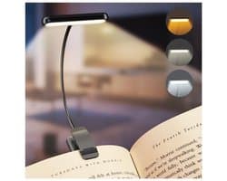Oplaadbare leeslamp, verstelbare leeslamp, nachtleeslamp, e-reader, tablet, studie, bedleeslamp, boek, reizen