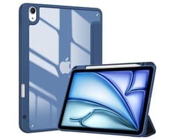Smart Case voor iPad Air 5 en 4 - 10.9 Inch met Penhouder - Beschermende Hoes met Doorzichtige Achterkant