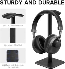 Hoofdtelefoonstandaard voor Gaming - Aluminium Hanger met Flexibele Ondersteuning — thumbnail 5
