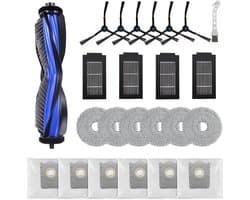 Accessoires gescht voor Ecovacs Deebot T50 Pro Omni / T50 Omni / T50 Max /T50 Pro stofzuiger, reserveonderdelen, accessoireset 1 hoofdborstel, 4 filters, 6 reinigingsdoeken, 6 stofzakken, 6