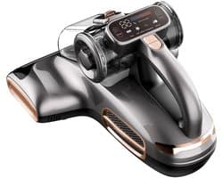 Stofzuiger - Bed Stofzuiger - Matrasstofzuiger - Slimme Mijtenreiniger - met Aroma-Diffuser-systeem - Stofmijtsensor - UV-licht - 15000Pa - 700W - Ultrasone Technologie - 99.99% Mijtenverwijdering - ≤ 72dB - 32.9 x 27.2 x 18.8 cm - Grijs