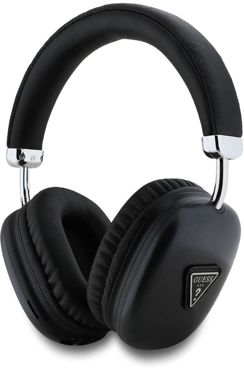 Guess Bluetooth Stereo Koptelefoon - Saffiano Triangle Logo - Zwart — afbeelding 1