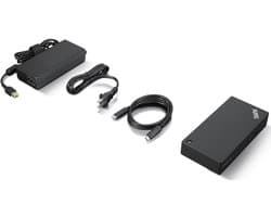 Lenovo 40B20135IT laptop dock & poortreplicator Bedraad USB 3.2 Gen 1 (3.1 Gen 1) Type-A + Type-C Zwart
