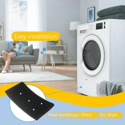 4-delig - Geschikt voor Whirlpool Foam Sponge Filter 481010716911 - Droger HX HMMR10440 - Drogerfilter - 230*115mm - Sponsfiltermat 4 Gaten - Drogerfilter — thumbnail 7