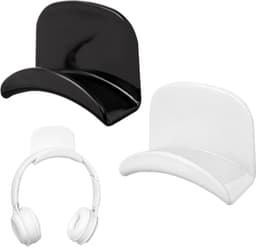 Headset Houder - 2 Stuks Koptelefoon Haak - Headset Standaard - Universele Koptelefoon Haak - Voor De Meeste Gaming Hoofdtelefoon Controller - Wit+Zwart — thumbnail 1