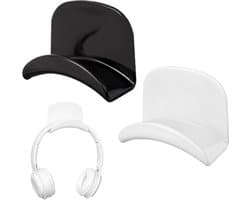 Headset Houder - 2 Stuks Koptelefoon Haak - Headset Standaard - Universele Koptelefoon Haak - Voor De Meeste Gaming Hoofdtelefoon Controller - Wit+Zwart