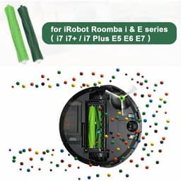 2 Rubber Multivlak Borstels Geschikt voor iRobot i7/i7+/i8/i8+/E5/E6/E7 Stofzuigerrobots, Vervangende Rollen voor E & I Series — thumbnail 3