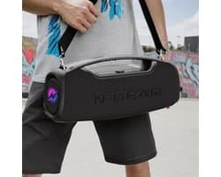 Draagbare Bluetooth luidspreker met lichtsysteem - 500 watt waterdicht, 8 uur speeltijd, perfect voor buiten en feesten