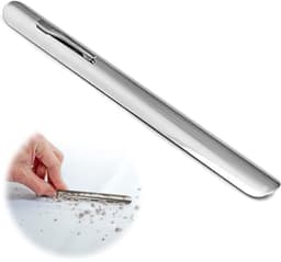 Compacte Kruimelverwijderaar van Roestvrij Staal met Gebogen Rand - Ideale Accessoire voor een Schone Tafel — thumbnail 4