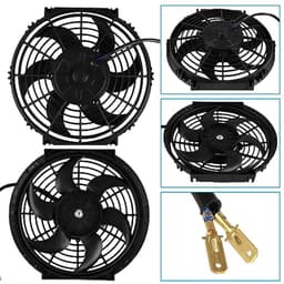 Universele Auto Koelventilator 10 Inch 12V 80W – Elektrische Ventilator voor Auto en Vrachtwagen — thumbnail 3