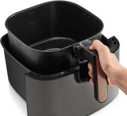 Heteluchtfriteuse - Airfryer Frituurpan - Gezond Frituren - XL Inhoud Digitaal - 6L - Zwart — thumbnail 5