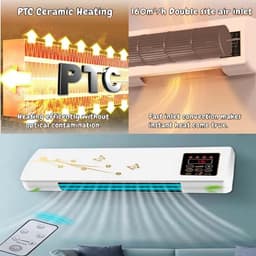 Draagbare Airco - Ventilator Verwarming - Ruimte Klimaat - 2-in-1 Functie - 11-20m² - Wit — thumbnail 4