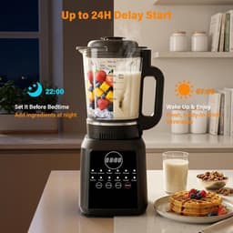 Staande mixer - Soepmaker aanrecht - Warme dranken maken - 12 automatische programma's - 1.7 liter kan - Wit — thumbnail 5