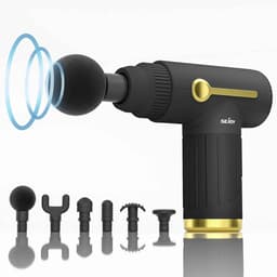 Casa Living Massage Gun - Massage Apparaat - 10 Snelheden - 6 Massagekoppen - USB Oplaadbaar - Diepe Spierontspanning - Zwart — thumbnail 1